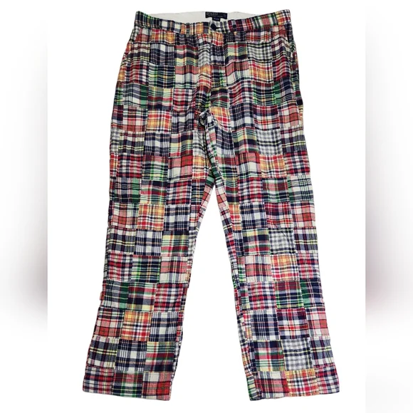 パンツ 90s Ralph Lauren Cotton Madras Patchwork Polo Prepster Patchwork Madras Pant